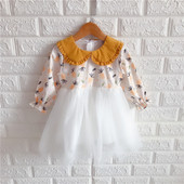 Rochie pentru copii model nou cu maneci lungi si tul pentru fete