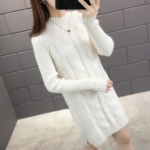 Női téli ruha polo gallérral több színben