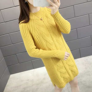 Női téli ruha polo gallérral több színben