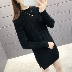 Női téli ruha polo gallérral több színben