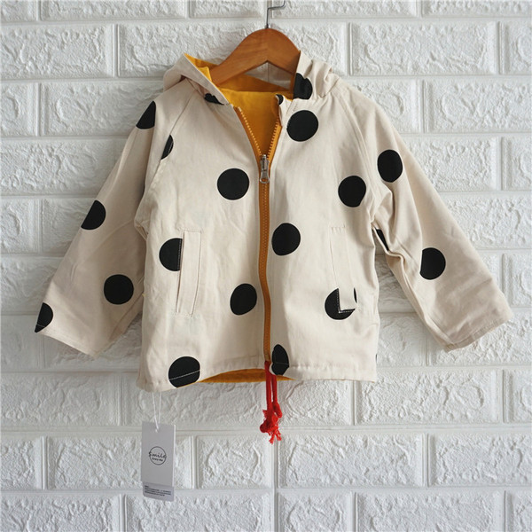 Új modell kétoldalas gyerekkabát fiúknak kapucnival