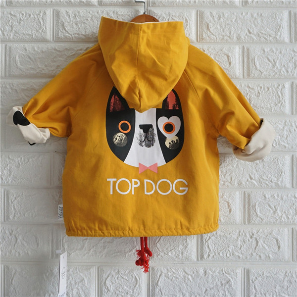 Új modell kétoldalas gyerekkabát fiúknak kapucnival