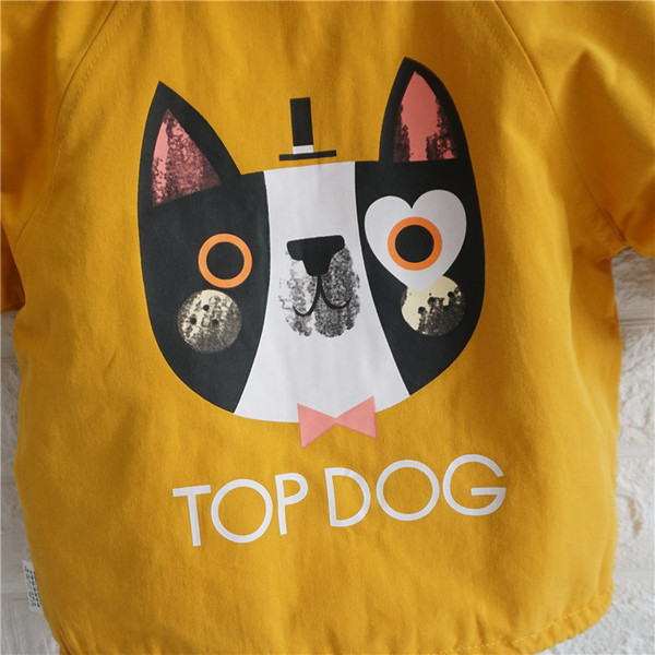 Új modell kétoldalas gyerekkabát fiúknak kapucnival