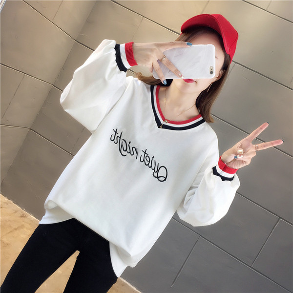 Γυναικεία αθλητική-casual μπλούζα με κεντήματα σε διάφορα χρώματα