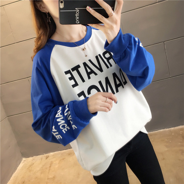 Alkalmi női blúz O-alakú gallérral és felirattal több színben