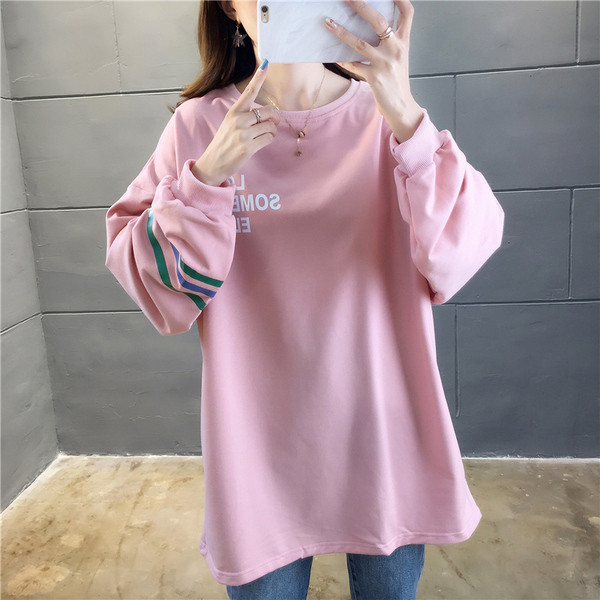 Γυναικεία casual μπλούζα - μακρύ μοντέλο σε διάφορα χρώματα