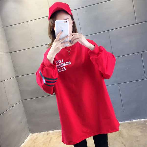 Γυναικεία casual μπλούζα - μακρύ μοντέλο σε διάφορα χρώματα