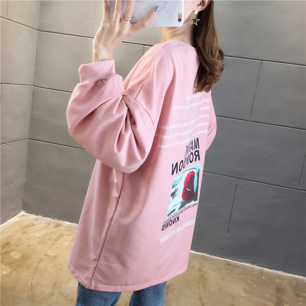 Γυναικεία casual μπλούζα - μακρύ μοντέλο σε διάφορα χρώματα