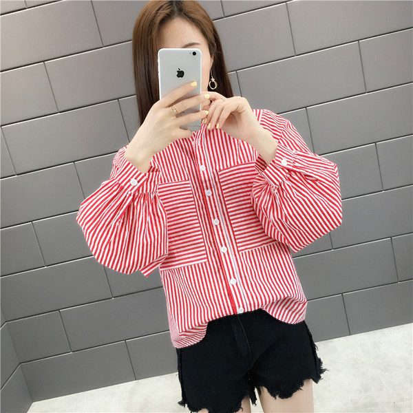 Csíkos női ing - széles modell két színben