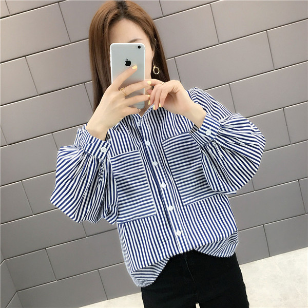 Csíkos női ing - széles modell két színben