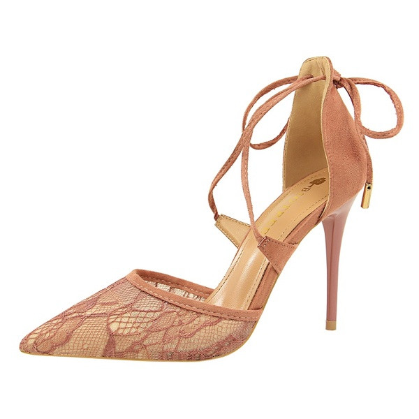 Κομψά γυναικεία σανδάλια  με δαντέλα σε πολλά χρώματα