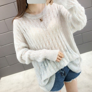 Дамски есенно-зимен пуловер -дълъг модел в няколко цвята 