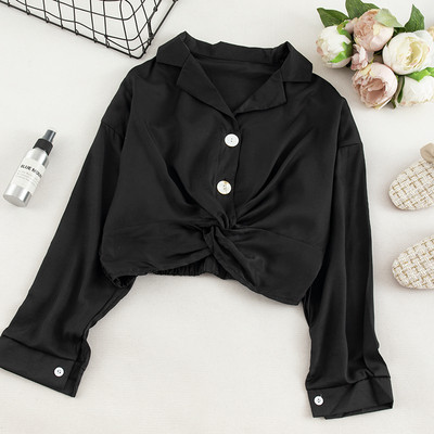 Cămașă casual de damă în cinci culori cu nasturi