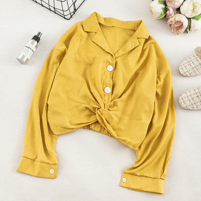 Ежедневна дамска риза в пет цвята с копчета