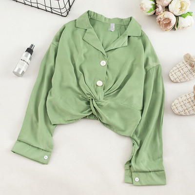 Cămașă casual de damă în cinci culori cu nasturi