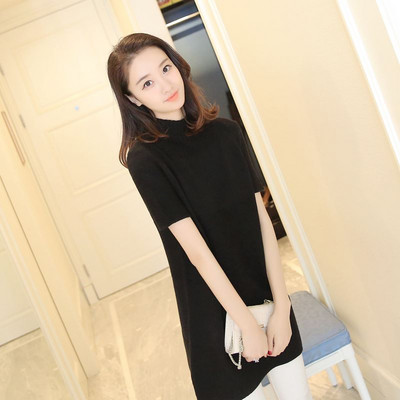 Дамски есенно-зимен пуловер с 3/4 ръкав в няколко цвята 