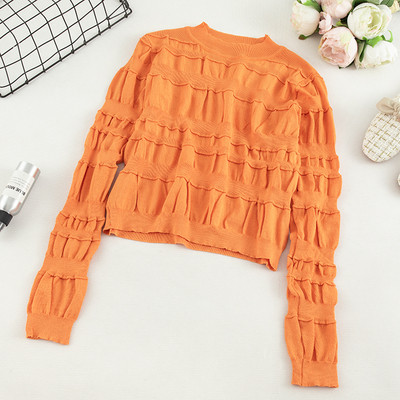 Pulover casual dama cu decolteu O in cinci culori