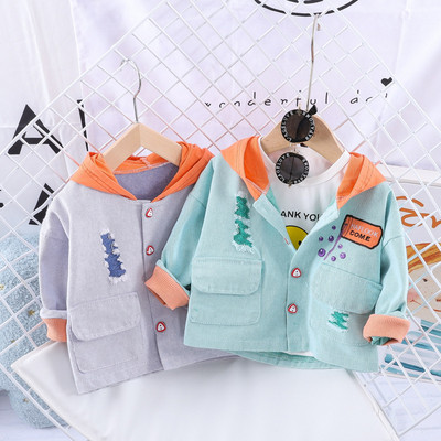 Нов модел бебешко яке за момчета с качулка и копчета в няколко цвята