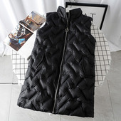 Ежедневен дамски елек с цип и джоб в два цвята