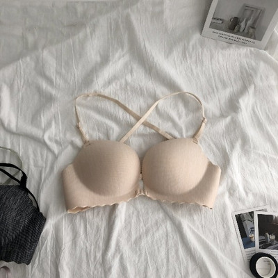 Дамски сутиени с кръстосани презрамки в няколко цвята