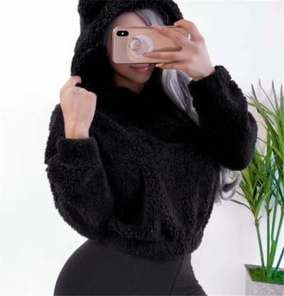 Γυναικείο μοντέρνο πουλόβερ με τρισδιάστατο στοιχείο σε τέσσερα χρώματα