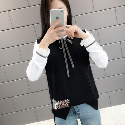 Vesta de dama model nou fara maneci si broderie in mai multe culori