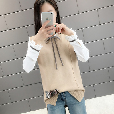 Vesta de dama model nou fara maneci si broderie in mai multe culori