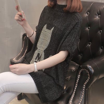 Дамска блуза с къс ръкав -дълъг модел в няколко цвята 