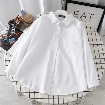 Ежедневна дамска риза с класическа яка и копчета в три цвята