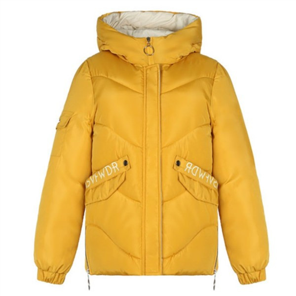 Дамско яке с качулка и копчета в няколко цвята