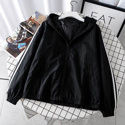 Есенно дамско яке с дълъг ръкав и качулка в няколко цвята