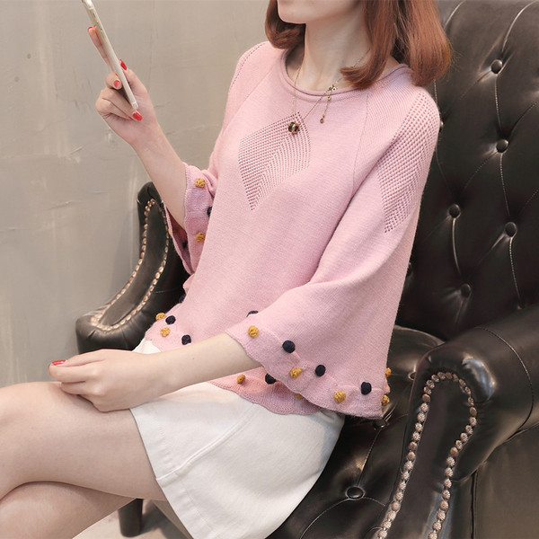 Нов модел дамска блуза с широк ръкав в няколко цвята 