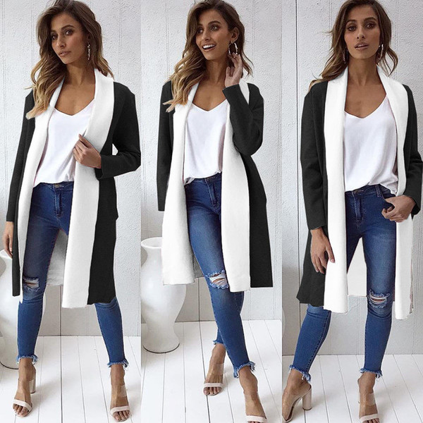 Ежедневна дамска дълга жилетка в няколко цвята 