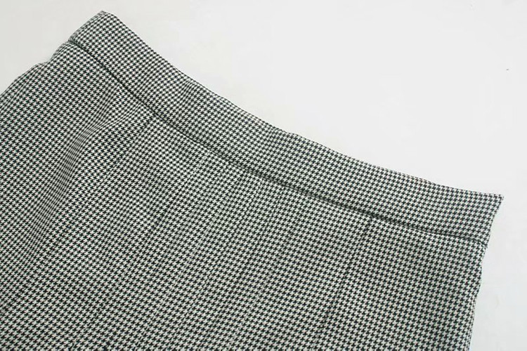 Елегантна дамска плисира пола с висока талия в сив цвят