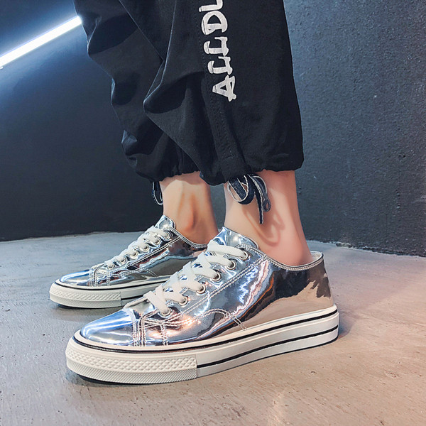 Актуални мъжки кецове в три цвята-с равна подметка