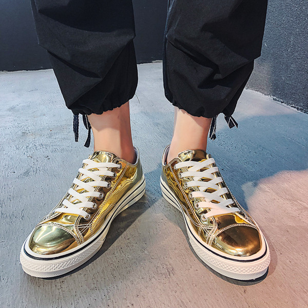 Актуални мъжки кецове в три цвята-с равна подметка