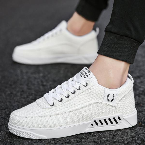 Ежедневни мъжки кецове с връзки и дебела подметка в няколко цвята 