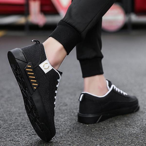 Ежедневни мъжки кецове с връзки и дебела подметка в няколко цвята 