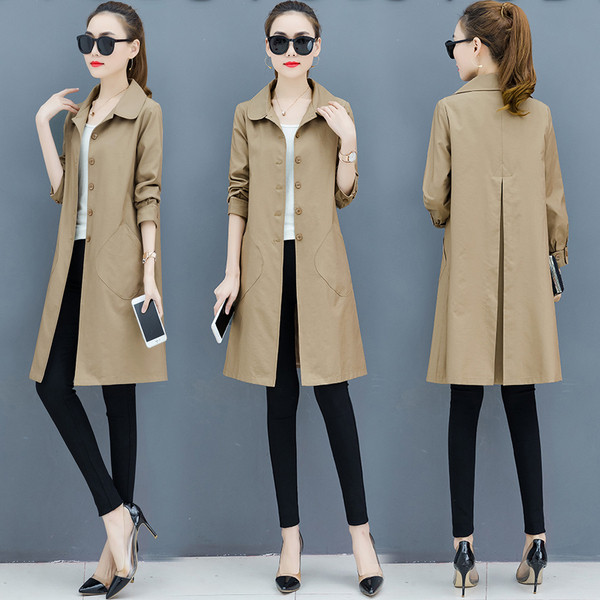 Дамско стилно есенно  палто в няколко цвята 