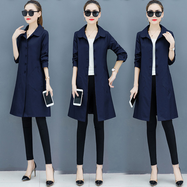 Дамско стилно есенно  палто в няколко цвята 