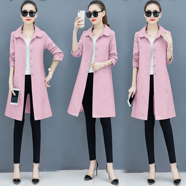 Дамско стилно есенно  палто в няколко цвята 