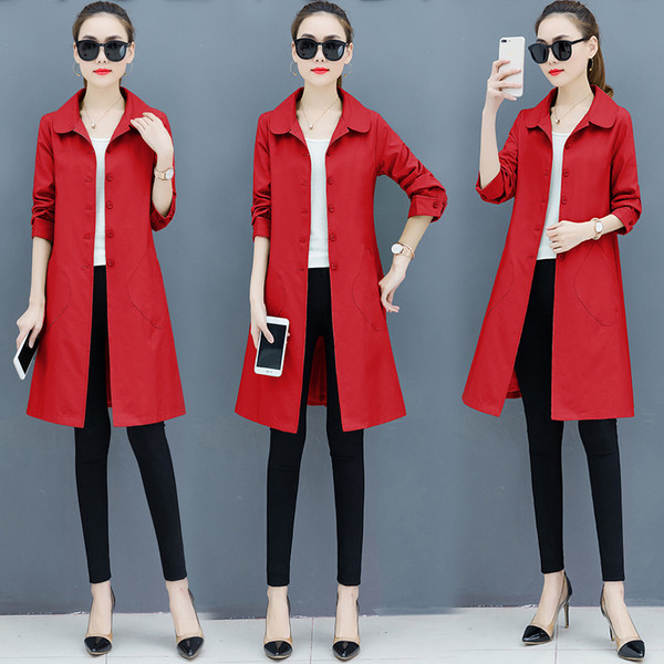 Дамско стилно есенно  палто в няколко цвята 