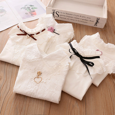 Νέο μοντέλο παιδικό πουκάμισο σε λευκό χρώμα για κορίτσια - διάφορα μοντέλα