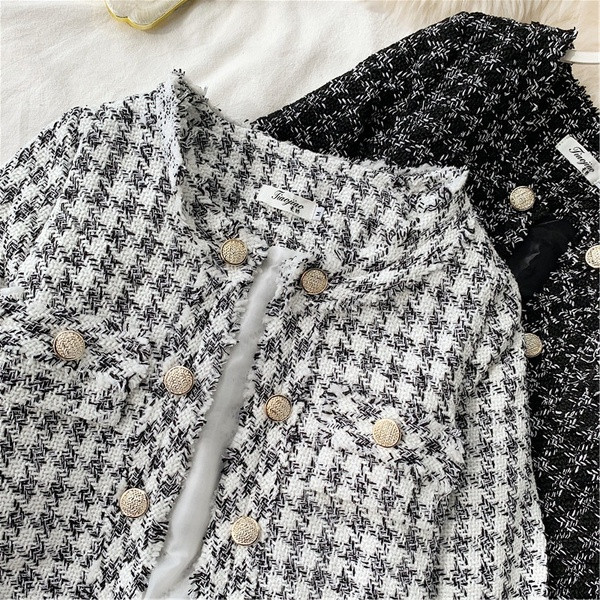 Модерно дамско сако в светъл и тъмен цвят