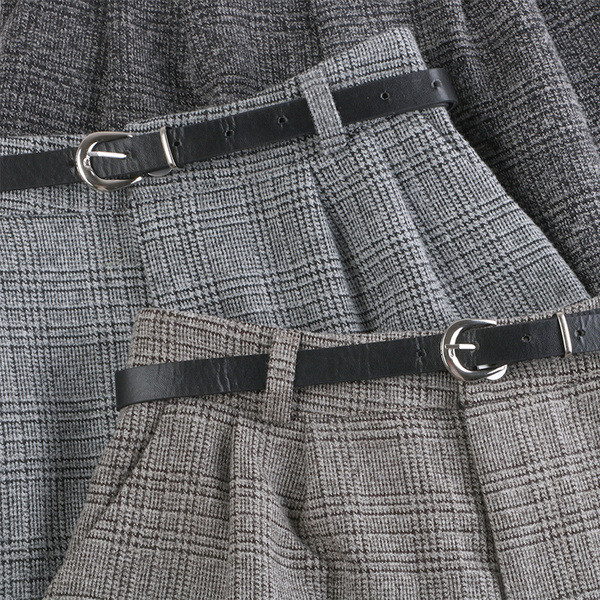 Кариран дамски панталон в три цвята-с джобове 