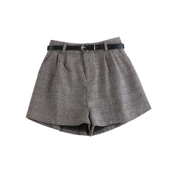 Кариран дамски панталон в три цвята-с джобове 