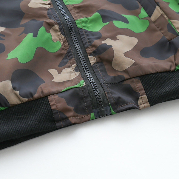 Нов модел детско яке за момчета с цип и качулка