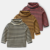 Bluza casual pentru copii in dungi cu guler polo pentru baieti in mai multe culori