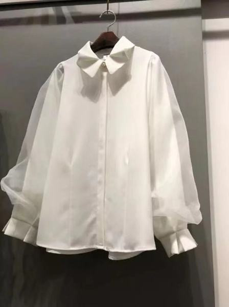 Stílusos női fehér tüll ing