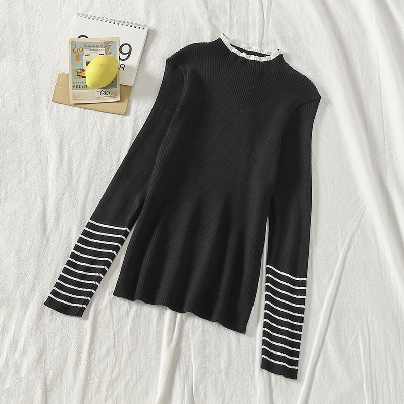 Női hosszú ujjú pulóver három színben